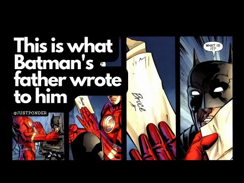 This is what Batman's father wrote to him (entire letter revealed) ✉️⚡