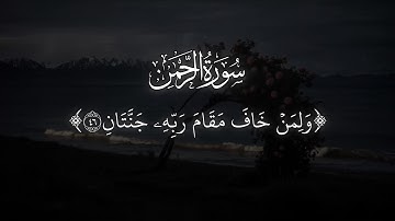 ﴿ وَلِمَنۡ خَافَ مَقَامَ رَبِّهِۦ جَنَّتَانِ ﴾ ♡ سورة الرحمـٰن .