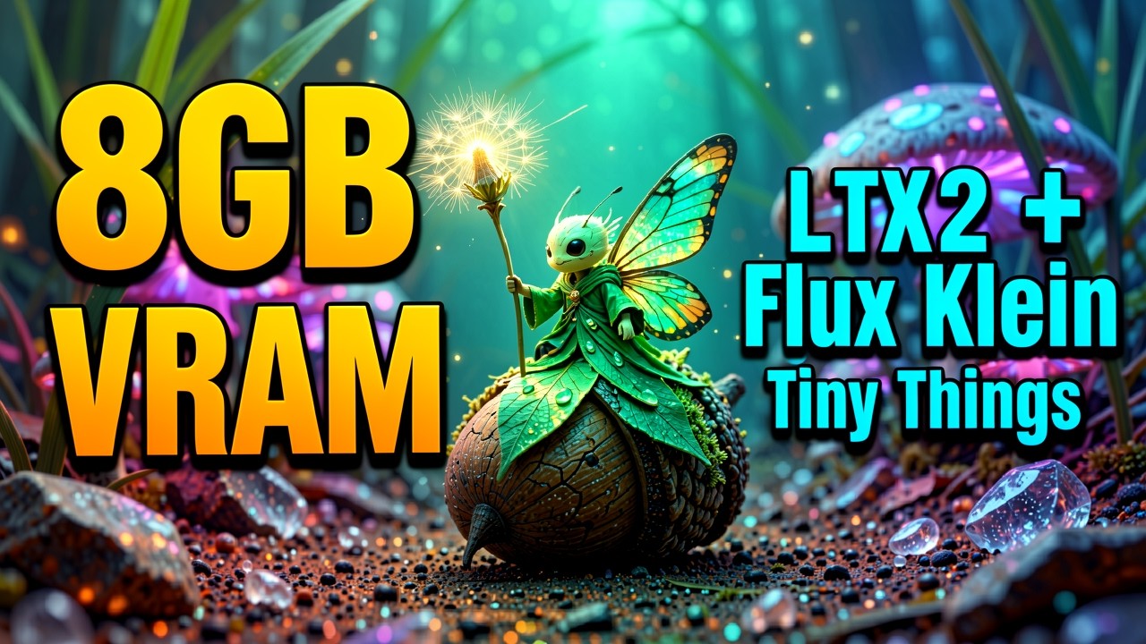 LTX 2 & Flux 2 Klein 'Tiny Things' on 8GB VRAM? 🤯 Text/Image to Video ...