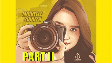 How to Make Vector Art In Corel Draw "MICHELLE ZIUDITH" | Speed Art