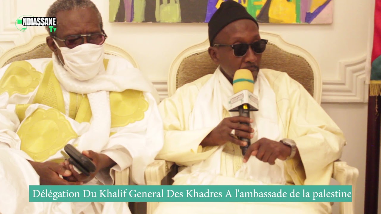 Délégation Du Khalif General Des Khadres A l'ambassade de la palestine/S Bou Khalifa S Rafaël Kounta