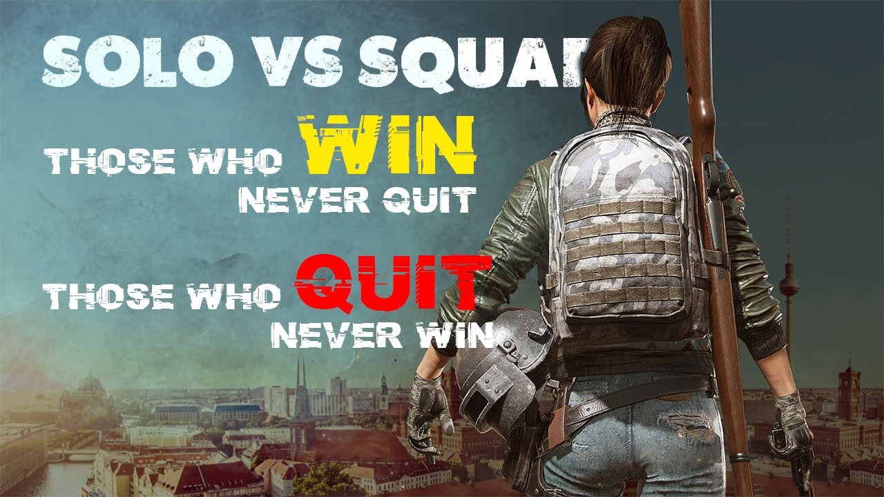 how to play solo vs squad pubg mobile chicken dinner - YouTube
