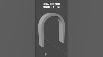 Blender: Model an Arch EASY Tutorial #blender3d  #blender #3dmodeling #3dsoftware #shorts