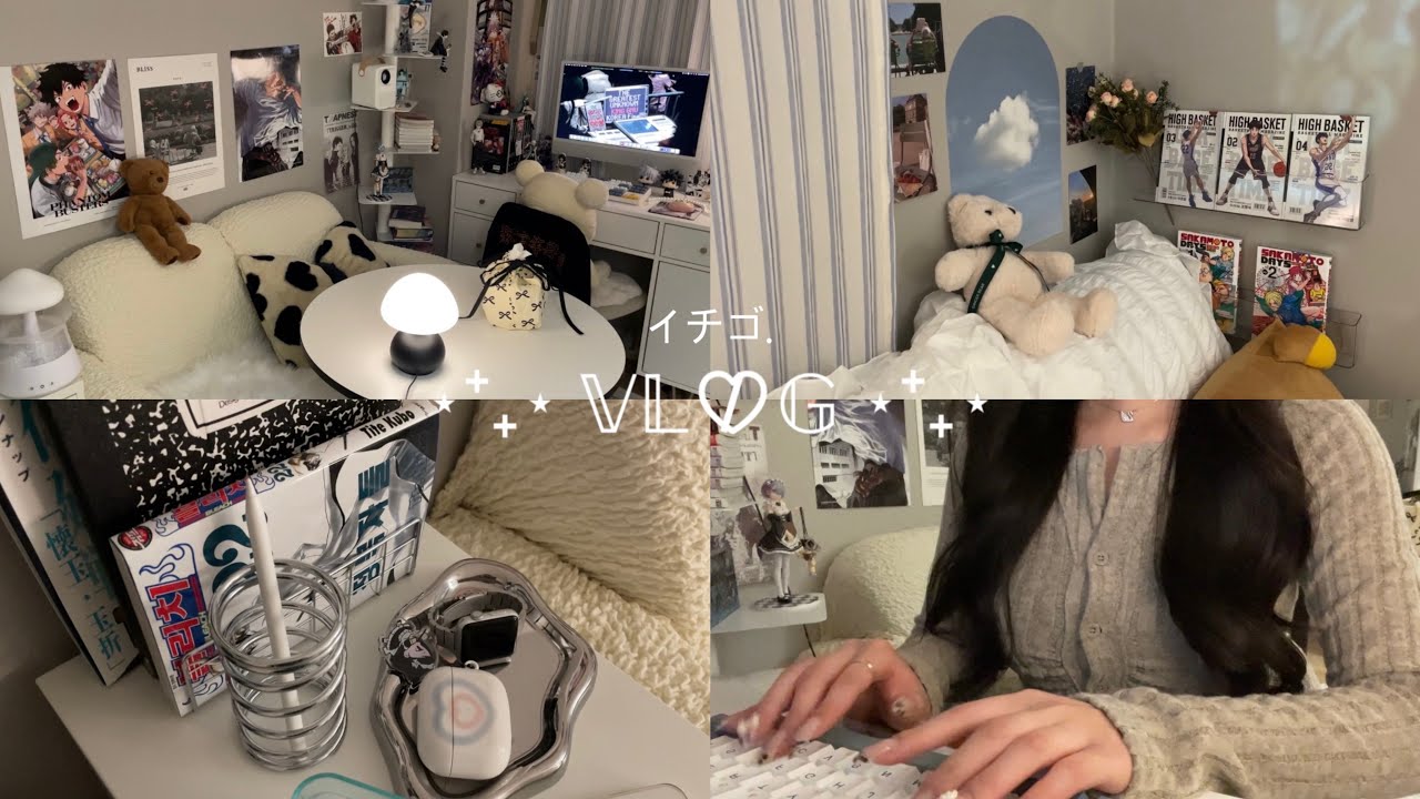 🍓𝕍𝕃𝕆𝔾 | 다시 돌아온 테무 긴딸기 • 20만원 테무깡 • 테무템으로 인테리어 하기 • 룸투어 • 인테리어 소품