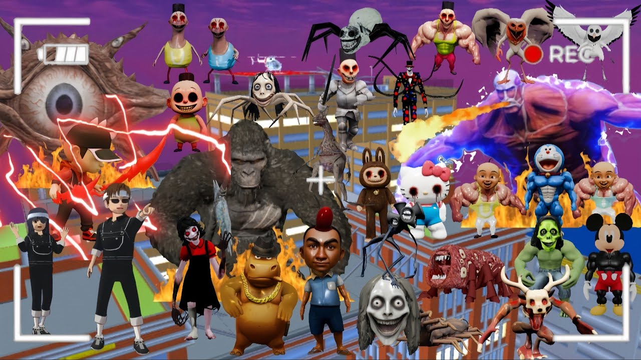 Yuta Mio dan Boboiboy Halilintar Melawan MONSTER Anomali Di Kota Sakura😱| Sakura School Simulator 