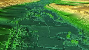 Limburg Geuldal fly through LIDAR visualization AHN2