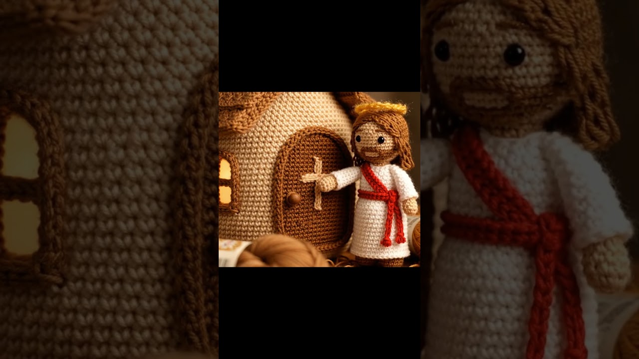 The Scourging of Jesus: A Crocheted Diorama of Suffering 
