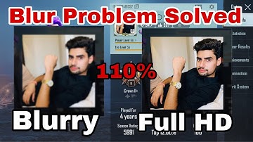 BGMI Blurry avatar photo problem solved with solution 110% Working Trick (Android and ios)