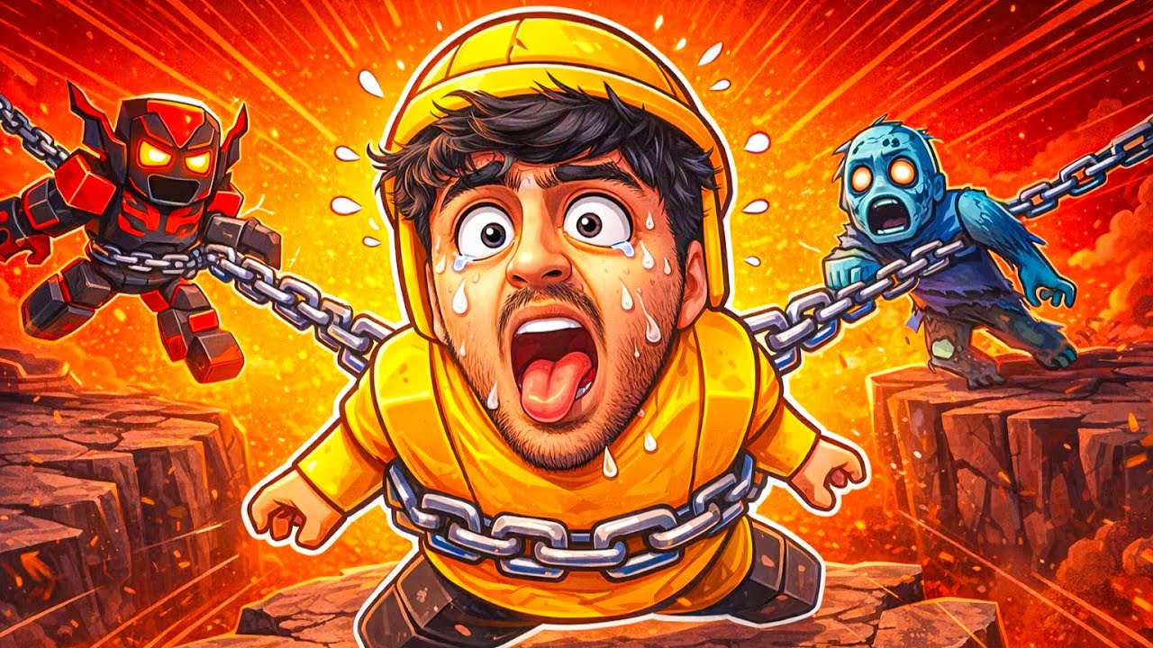 WE QUIRKED UP?! ⛓️ Chained Together Roblox (Funny Moments) 