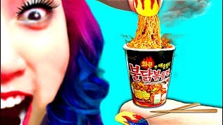 100 Times Smaller!!! Miniature Korean Samyang Spicy Noodles