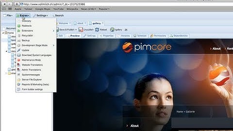 pimcore Rapid Application Development Framework