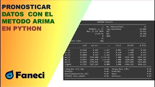METODO ARIMA EN PYTHON PARA LA PREDUCCION DE VALORES FUTUROS✅