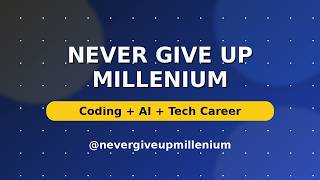 Welcome to @nevergiveupmillenium | Coding, AI Tools & Tech Growth