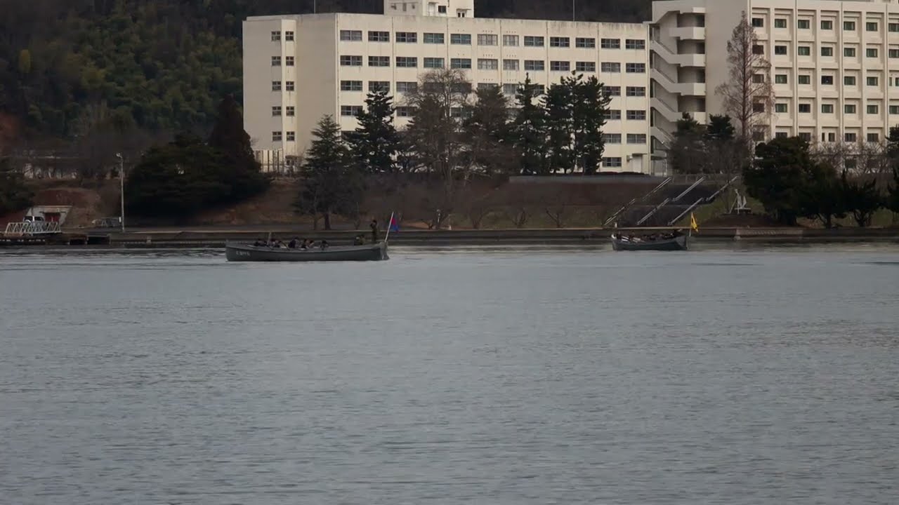 2026/2/27金10:00 海上自衛隊・舞鶴教育隊のカッター漕艇訓練／春休み中の舞鶴高専