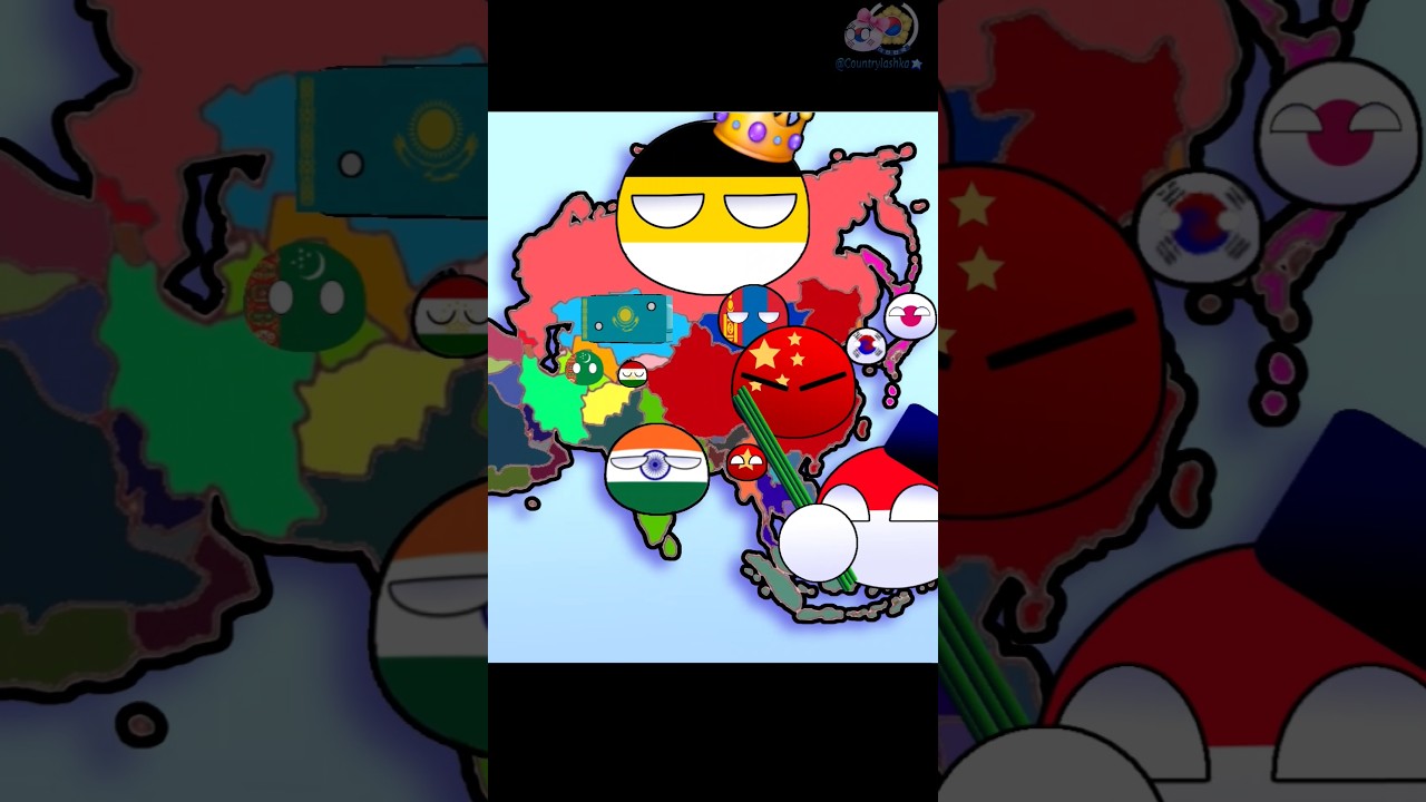 Countryballs: Crazy moment in Asia. 