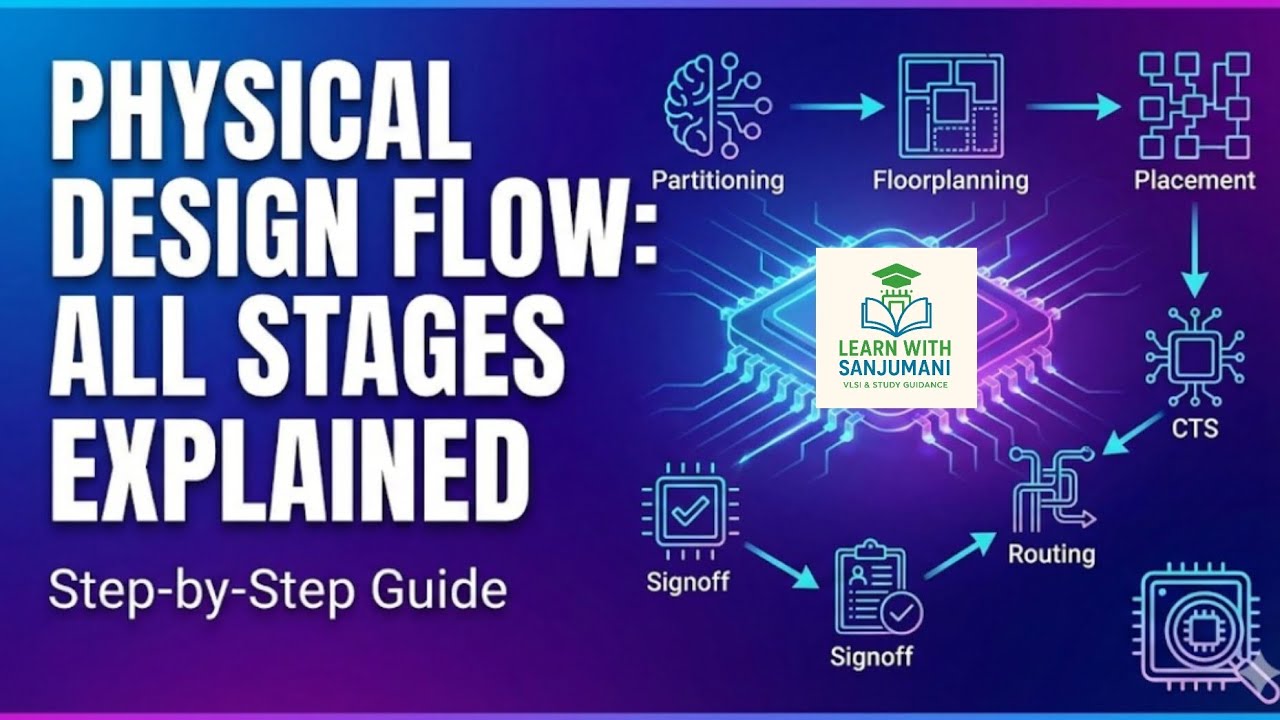 Complete PHYSICAL DESIGN Flow explained | From netlist to GDSII | VLSI ...