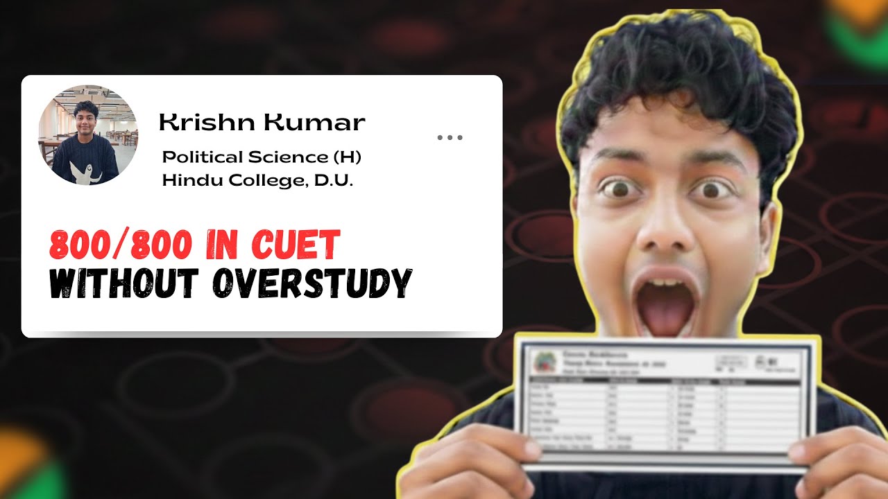 CUET Topper Journey - Preparation Strategy