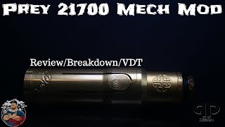 💥Prey 21700 Mech Mod by QP Designs Review/Breakdown/VDT Warning its HOT!💥