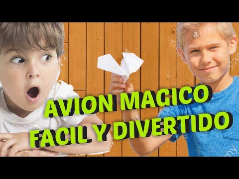 HAS TU PROPIO AVION MAGICO DE PAPEL Tutorial De Como Se Hace
