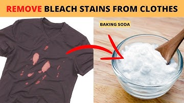 How to Remove Bleach Stains from Dark Clothes with Baking Soda