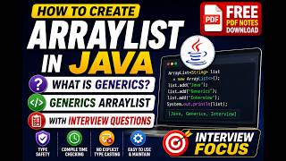 How to Create ArrayList in Java | Generics Explained + Interview Questions