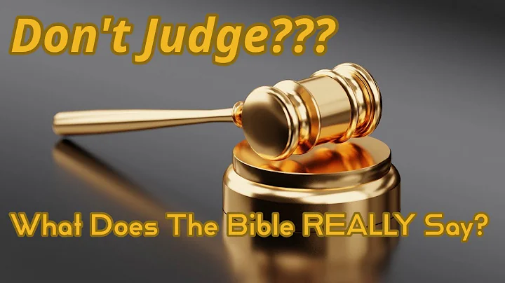 Judging - Matthew 7 | Bible Issues
