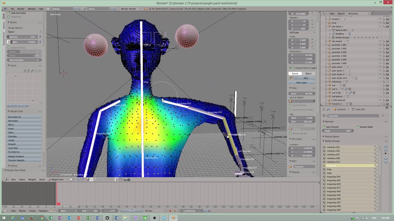 Blender weight. Blender weight