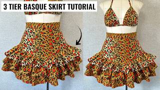 Drafting a 3-Tier Basque Waist Skirt | Sewing Tutorial