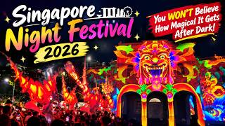 Experiencing Singapore Night Festival 2026 ✨ You WON’T Believe How Magical It Gets After Dark!