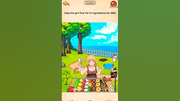 Nightmare Puzzle The Unknown Level 68 ~ Help the girl find 4 /14 ingredients for Bbq #puzzle #shorts