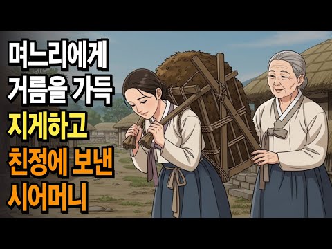 [야담]친정 가는 며느리에게 거름 한 가득 싸준 시어머니, 그 속에 숨겨진 놀라운 비밀. #야담 #야설 #전설 #설화 #옛날이야기 #오디오북