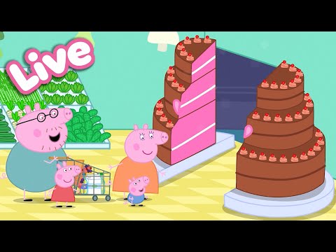 🍎 Peppa Pig Best Bites LIVE! 🐷 Peppa’s Food & Cooking Moments |  Tales Full Episodes 24/7