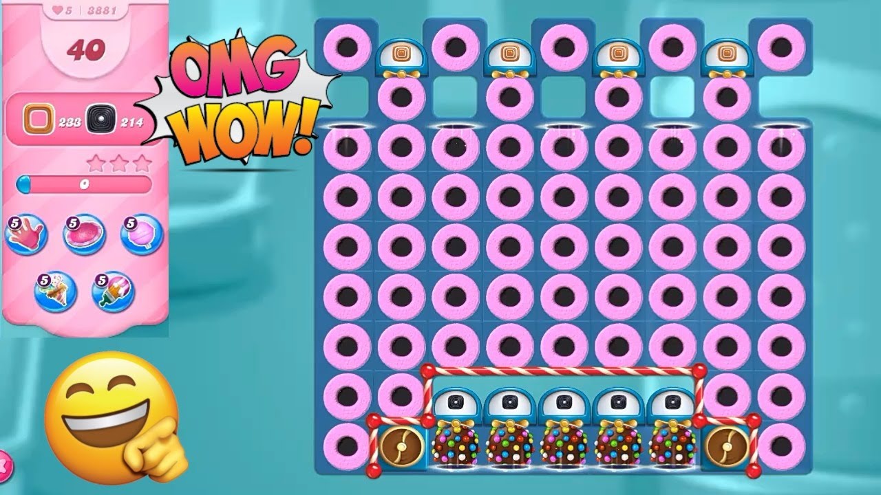 Candy crush saga level 3881 | Candy crush saga special level 3881 | 