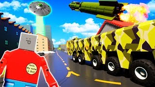 Saving Lego City From A Alien Invasion? - Brick Rigs Gameplay Roleplay