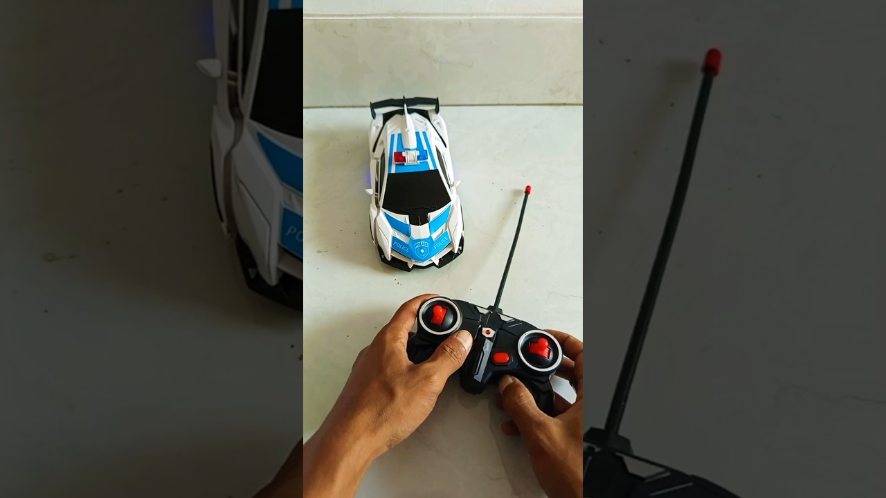 Wow!!! Review Toys Remote Control Car Police Transformers Unboxing 