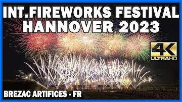 ⁽⁴ᴷ⁾ 31th Fireworks Festival Hannover 2023: Brezac - France - Feuerwerk - feuerwerkswettbewerb