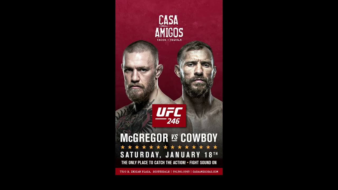 Saturday for the UFC 246 McGREGOR VS COWBOY -Casa Amigos nightlife videos