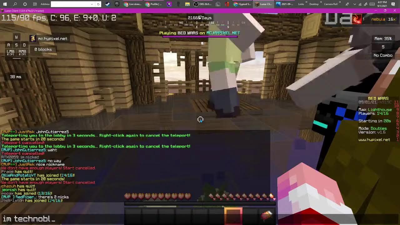 Florida Man plays Bedwars With a black plus