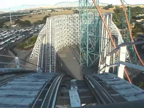 Colossus Wooden Roller Coaster Pov Six Flags Magic Mountain Hbvideos ...