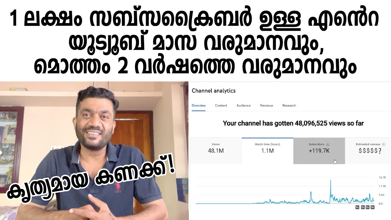 എൻ്റെ യൂട്യൂബ് വരുമാനം! 1 മാസത്തിലെയും, തുടങ്ങിയ അന്ന് മുതൽ ഉള്ളതും. MY YOUTUBE REVENUE