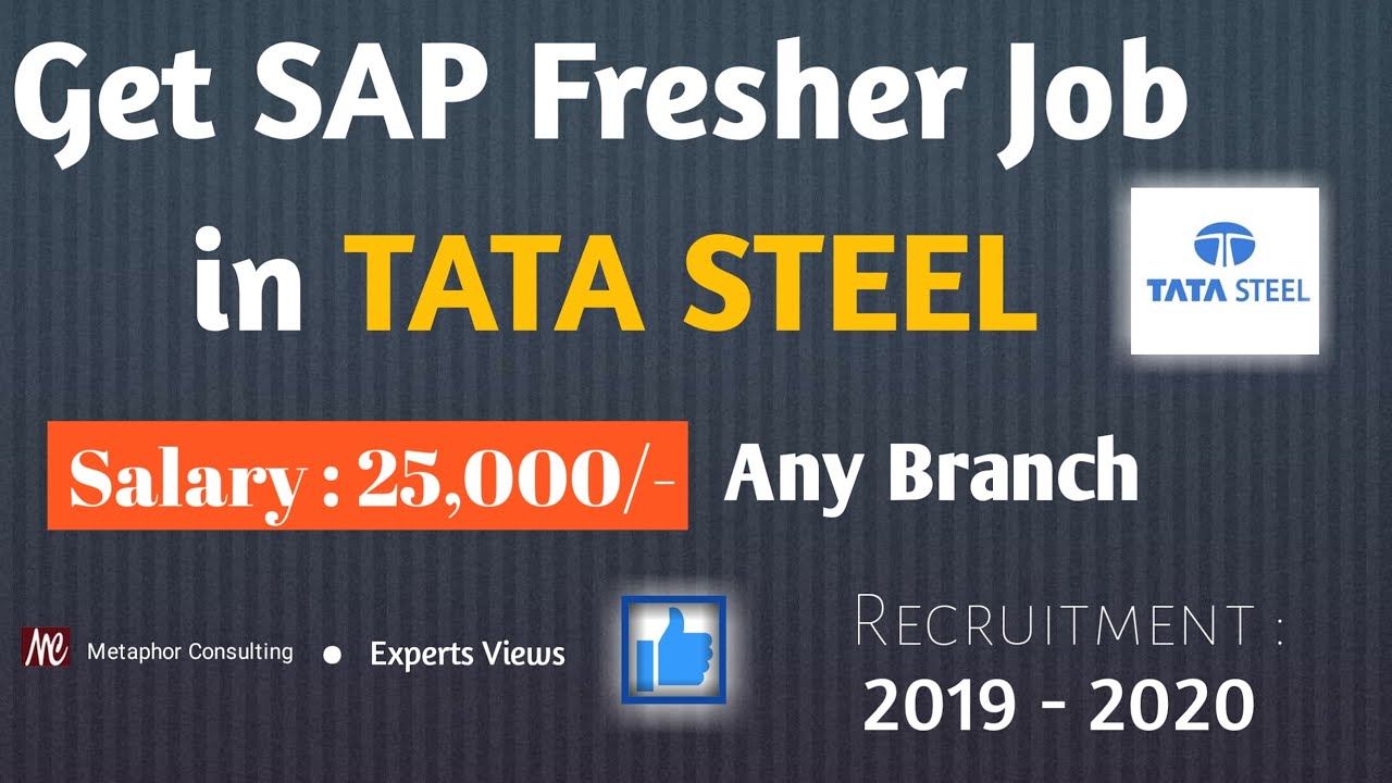 Metaphor Consulting Sap S4 Hana Candidate Placed in Tata Steel