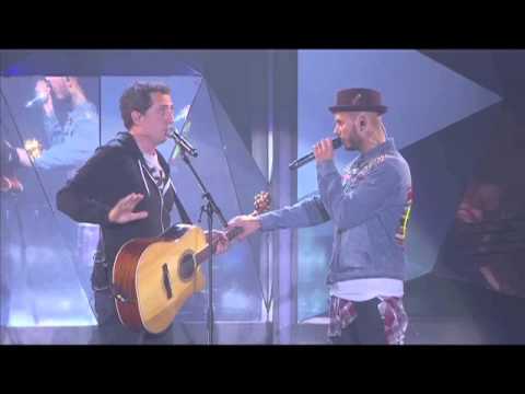 M Pokora et Gad Elmaleh "Petit oiseau"(remix) à Bercy - "A la poursuite du bonheur tour"