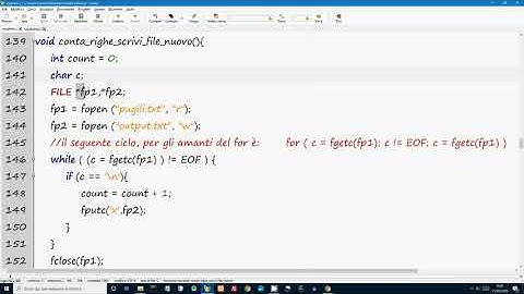 Scrittura su file carattere per carattere: fputc() - lezione 6 - Linguaggio C