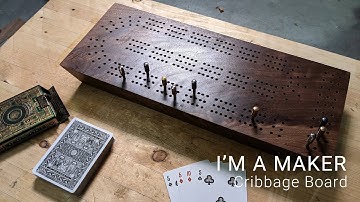 Custom Cribbage Board - With Rockler Jig