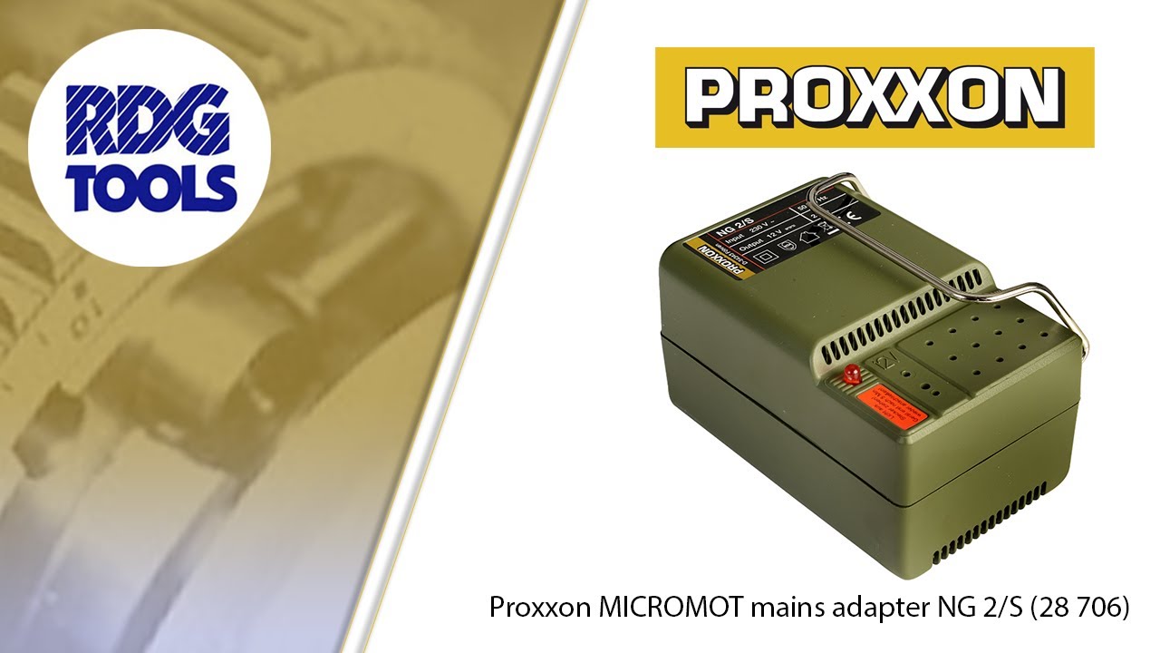 PROXXON MICROMOT MAINS ADAPTER NG 2/S (RDG TOOLS) 28706 - YouTube
