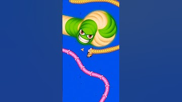 🔥🐍 Worms zone io 😱 Viral snake game||🤢 little big snake game #shorts #snake #game #wormszone #001