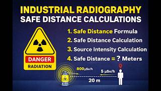 SAFE DISTANCE CALCULATION /RADIOGRAPHY /SOURCE INTENSITY OF RADIATION /BEST SAFE DISTANCE / NDT / screenshot 1