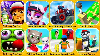 Subway Surfers, Runner Heroes, Mini Racing Adventur, Stacky Dash, Monster Squad Rush, Honey Bunny... screenshot 4
