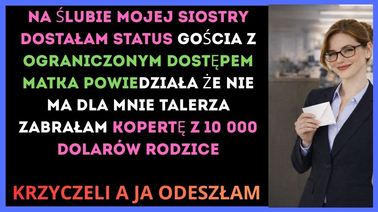 Moi rodzice zdegradowali mnie na ślubie siostry aż podeszłam do stołu z prezentami