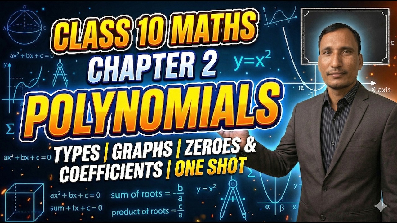 Class 10 Maths Chapter 2 Polynomials 🔴 LIVE | Important Questions ...